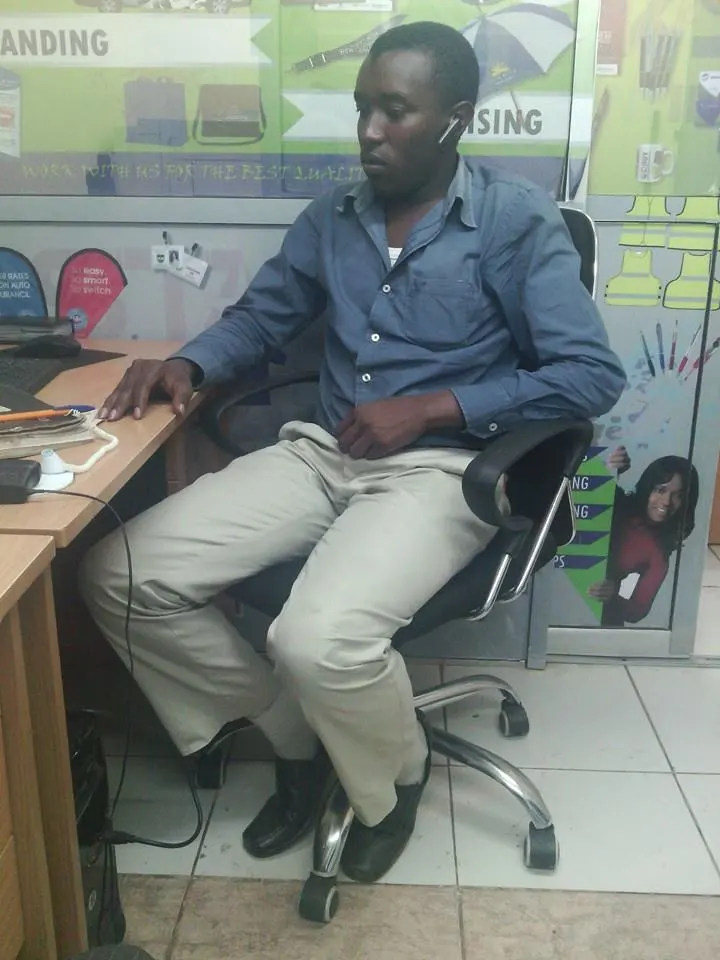 Young Kenyan starting digital skills journey at SMART Choice Graphix