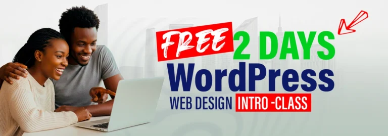 free 2 days wordpress web design intro-class
